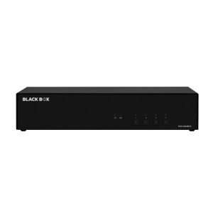 Black Box KVS4-2004HVX Secure KVM Switch, 4-Port, Dual Monitor HDMI/DisplayPort, CAC